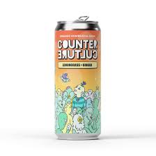 Counter Culture Organic Kombucha Soda Lemongrass & Ginger 330ml glutenfree