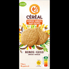 Cereal Cookies Coconut Chocolate No Sugar 130gr