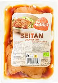 De Hobbit Organic Seitan Gourmet Grill Soy sauce 200gr