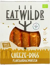 EatWildr Organic Seitan Cheese Dogs Sausages 200gr