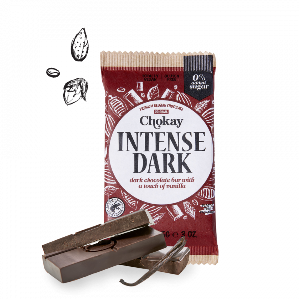 Chokay Chocolate bar Intense Dark 85gr glutenfree