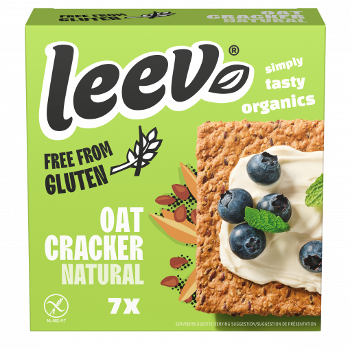 Leev Organic Oat Crackers 100gr glutenfree