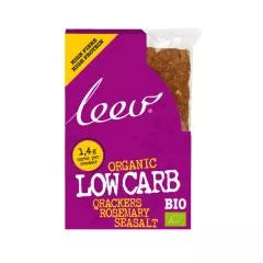 Leev Organic Low Carb Rosemary Sea salt Crackers 80gr