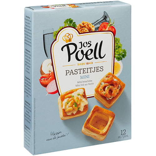 Jos Poell Puff Pastry baskets mini pre-baked 12x 85gr