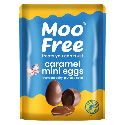 Easter special - Moo Free Caramel Milk Choco Eggs 85gr