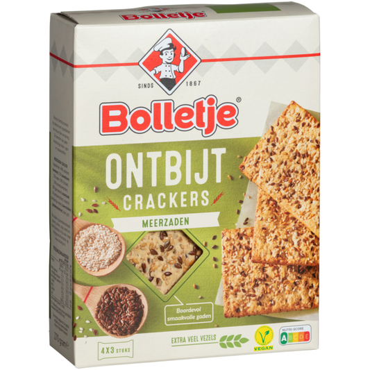 Bolletje Crackers Multigrain wholegrain fibre 250gr