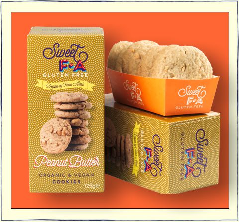 Sweet Fa Organic Peanut butter Cookies 125gr glutenfree