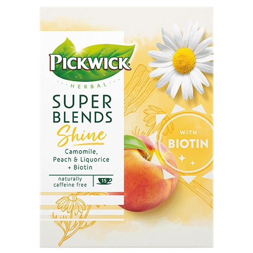 Pickwick Herbal Super Blends Shine with Biotin caffeine free 15x