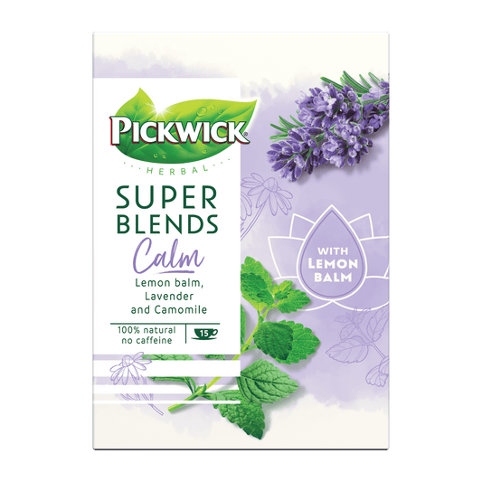 Pickwick Herbal Super Blends Calm with Lemon Balm caffeine free 15x