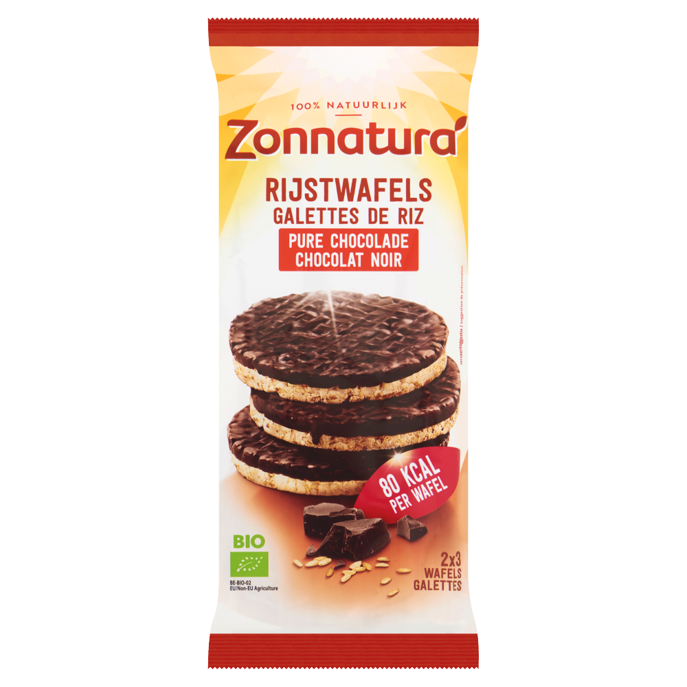 Zonnatura Organic Dark Chocolate wafers 100gr