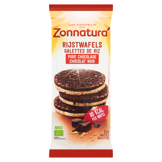 Zonnatura Organic Dark Chocolate wafers 100gr