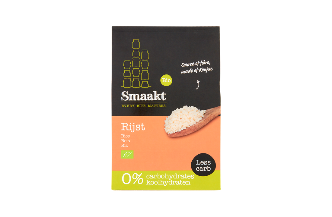 Smaakt Organic Konjac Plant Rice less carbs glutenfree 200gr