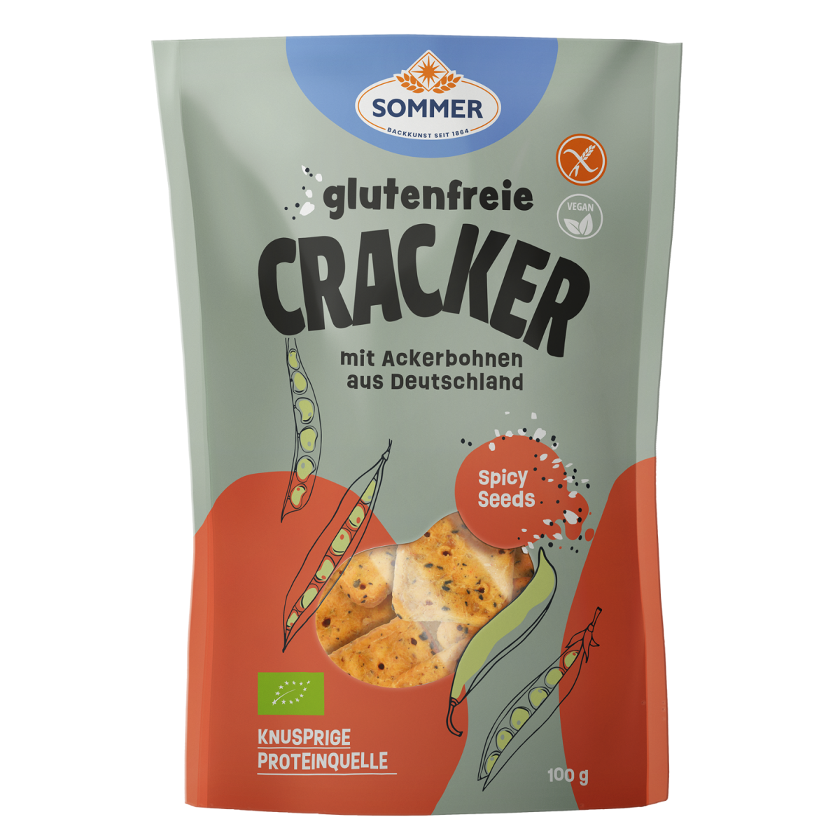 Sommer Spicy Seeds Crackers 100gr glutenfree