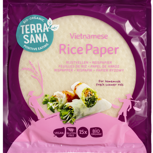 Terrasana Organic Vietnamese Rice paper (15 sheets) 150gr
