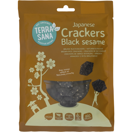 Terrasana Organic Black Sesame Crackers
