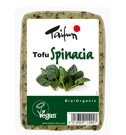 Taifun Organic Tofu Spinach 200gr glutenfree