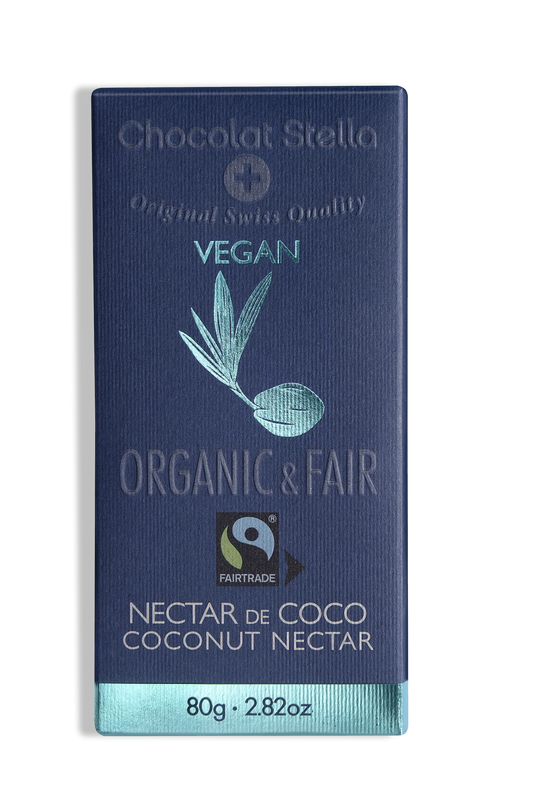 Stella Organic Swiss Chocolate bar Coconut nectar 80gr glutenfree