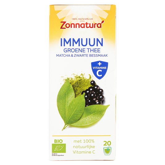 Zonnatura Organic Immune Green Tea Match & Blackberry Tea 20x