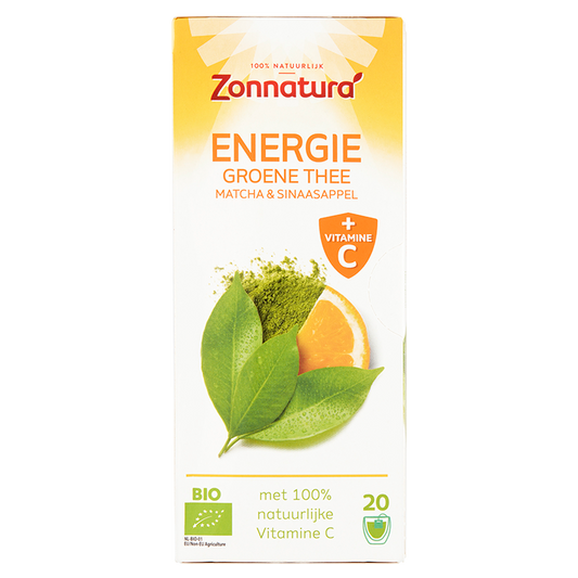 Zonnatura Organic Energy Green Tea Matcha & Orange Tea 20x