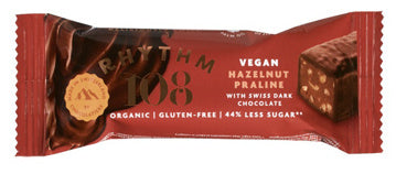 Rhythm 108 Raw Chocolate bar Hazelnut glutenfree 33gr