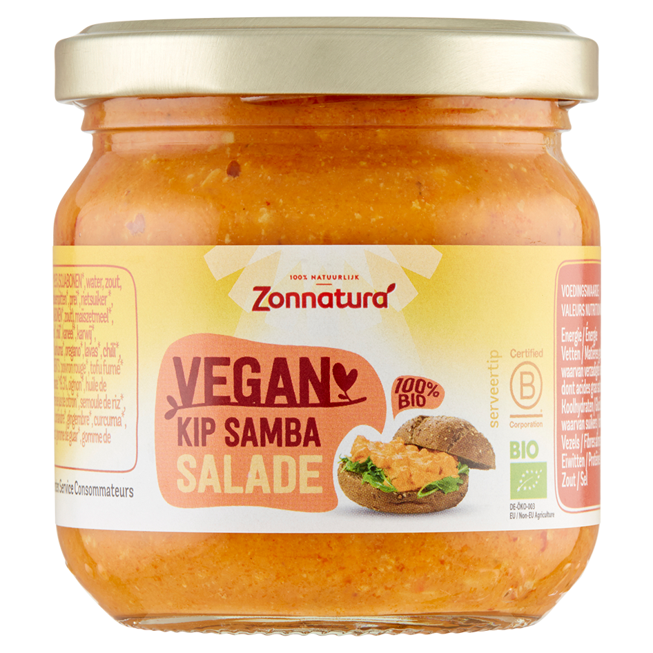 Zonnatura Organic Chicken Samba Salad spread 165gr