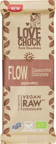 Lovechock Organic Raw Chocolate bar Cappuccino 35gr glutenfree