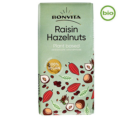 Bonvita Chocolate tablet Raisin Hazelnut 100gr