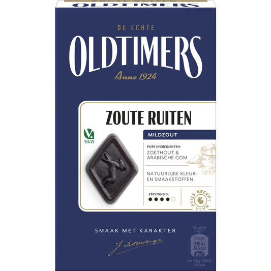 Oldtimers Liquorice Zoute Ruiten 235gr