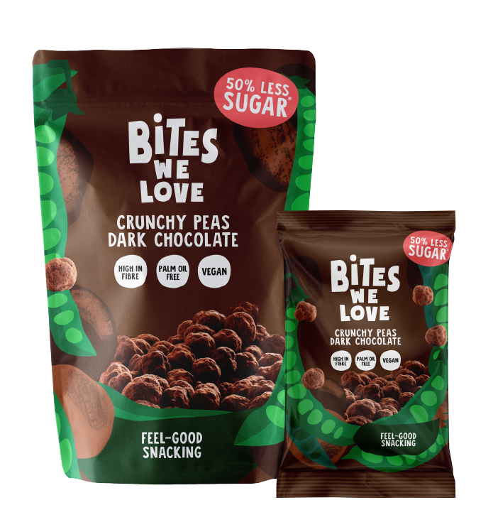 Bites We Love Crunchy Chocolate peas 100gr