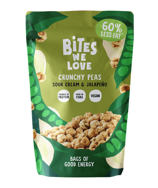 Bites We Love Crunchy Peas Sour cream & Jalapenos 100gr