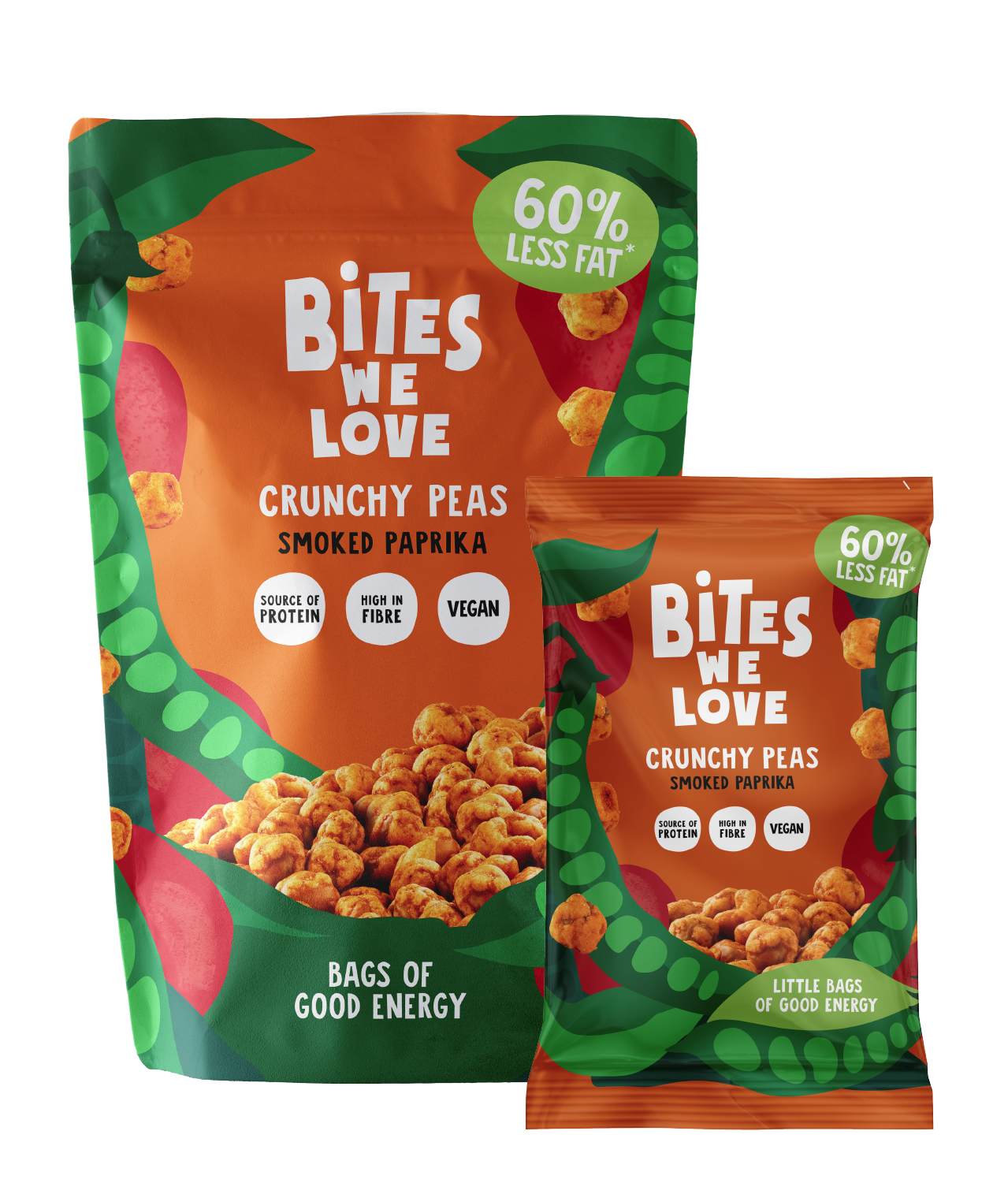 Bites We Love Crunchy Peas Smoked Paprika 100gr