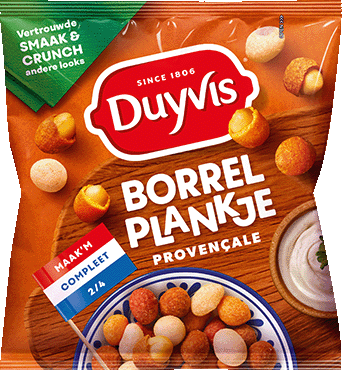 Duyvis Crispy Coated Onion Garlic Peanuts Borrelnootjes Provencale 275gram