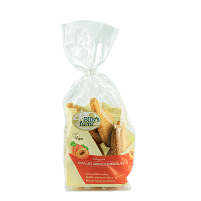 Billy's Farm Organic Abricot filled Cookies 200gr