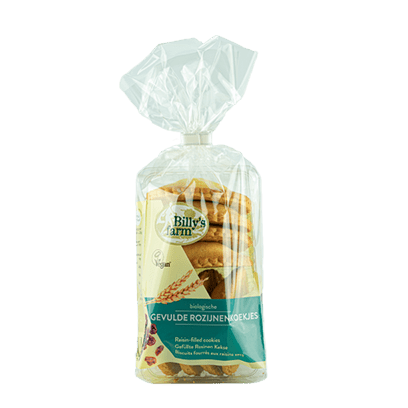 Billy's Farm Organic Raisin filled Cookies 200gr