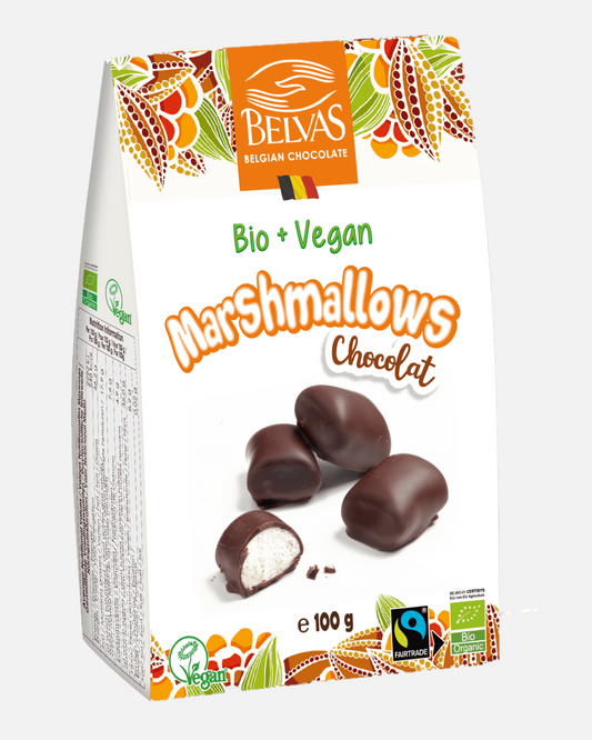 Belvas Organic Chocolate Marshmellows 100gr glutenfree