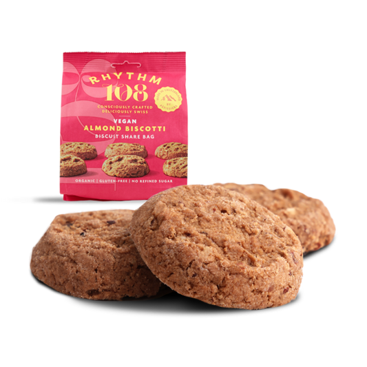 Rhythm 108 Organic Almond Biscotti crunchy Cookies glutenfree 135gr