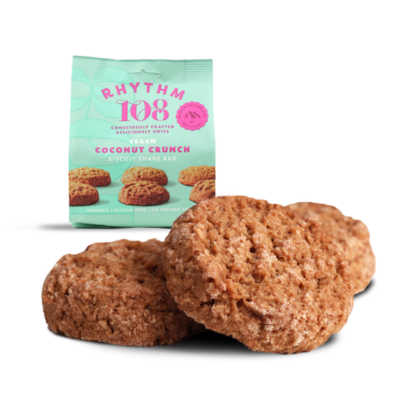 Rhythm 108 Organic Coconut crunchy Cookies glutenfree 135gr