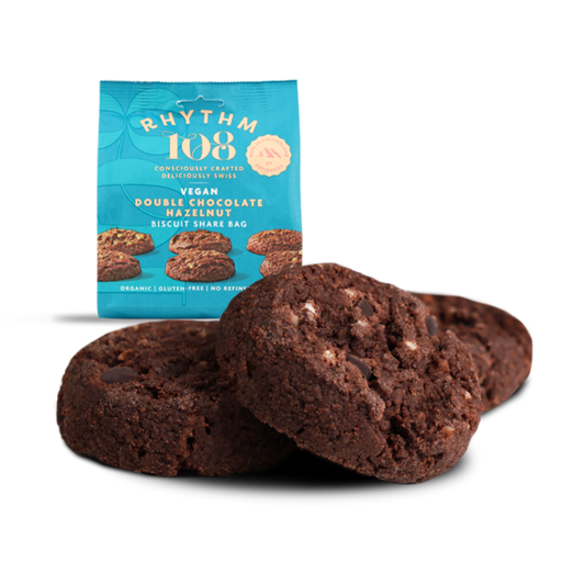 Rhythm 108 Organic Double Choco crunchy Cookies glutenfree 135gr