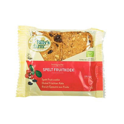 Billy's Farm Organic Spelt Fruit Cookie 50gr