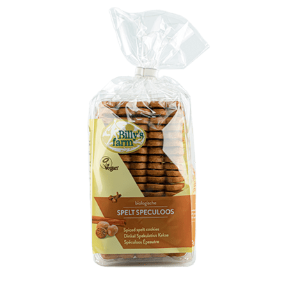 Billy's Farm Organic Spelt Speculoos Gingerbread spiced Cookies 175gr