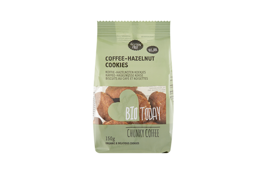 BioToday Coffee Organic Hazelnut Cookies 150gr