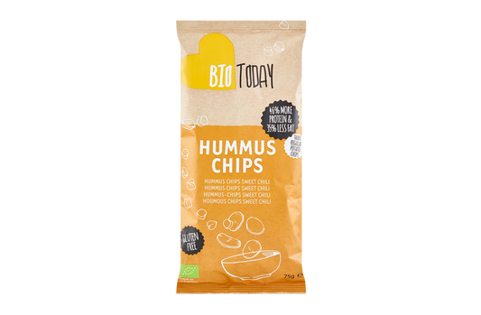 BioToday Organic Humus Sweet Chili Chips 75gr (glutenfree)