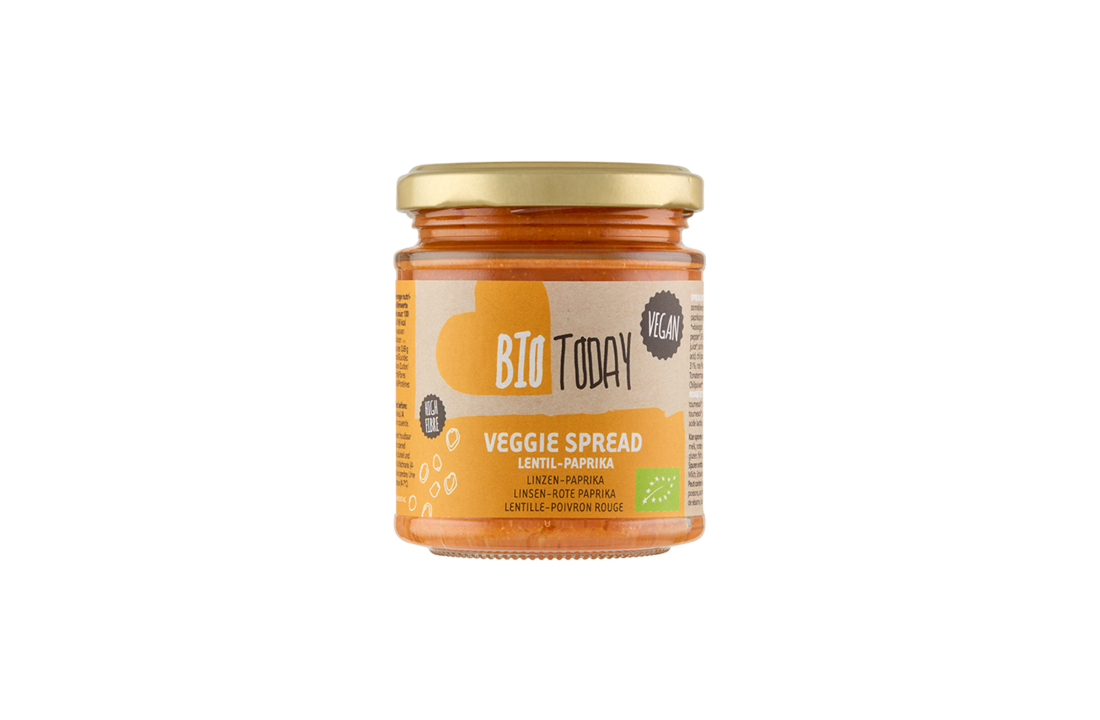 BioToday Organic Lentil-Red Paprika spread 160gr