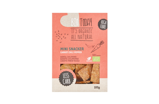 BioToday Organic Mini Snacker Carrot Chillipepper 100gr (glutenfree)