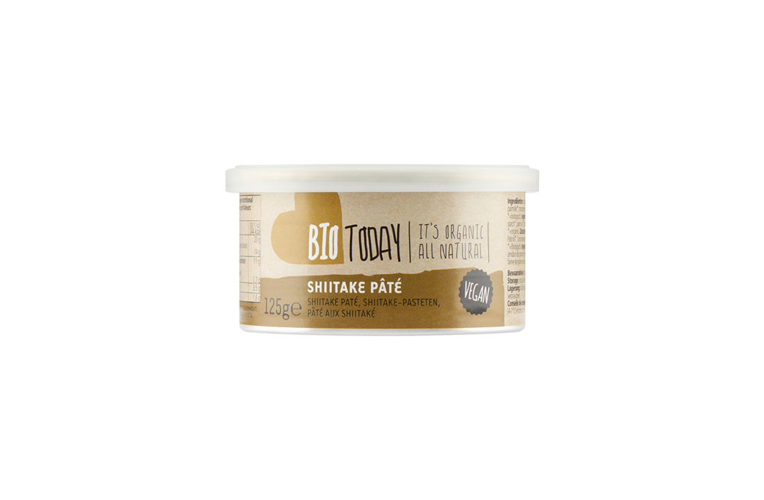 BioToday Organic Shiitake mushroom Pate spread 125gr