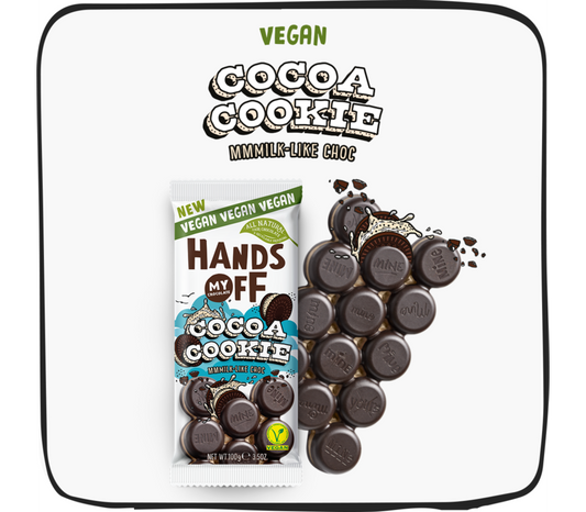 Hands Off Chocolate tablet Cocoa Cookie 100gr