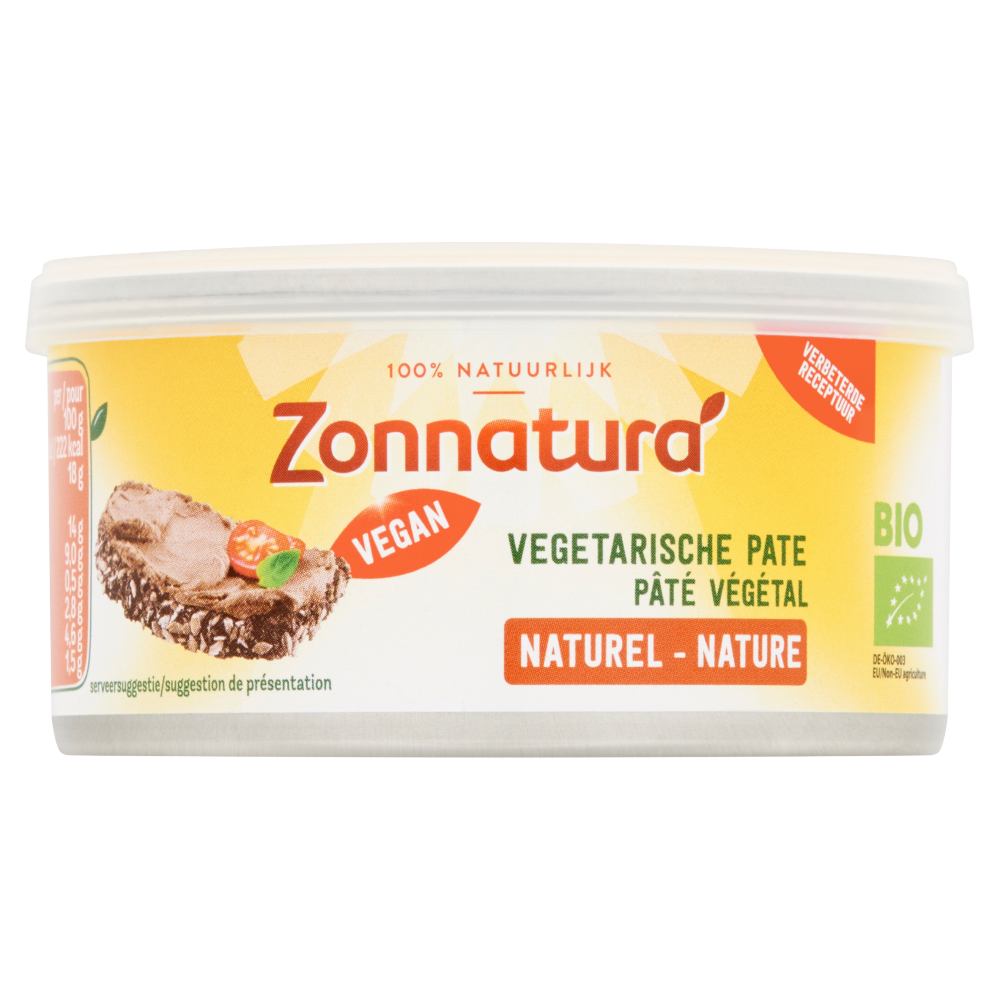 Zonnatura Organic Pate Naturel spread 125gr