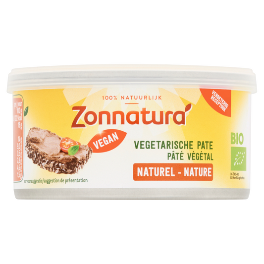 Zonnatura Organic Pate Naturel spread 125gr