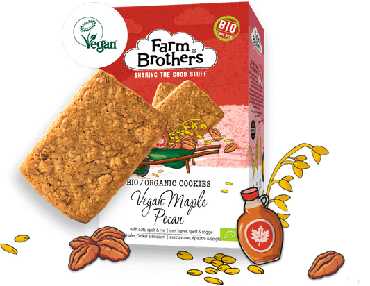 Farm Brothers Organic Maple Pecan Cookies 150gr