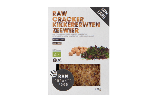 Raw Organic Crackers Chickpeas Seaweed (glutenfree) 175gr